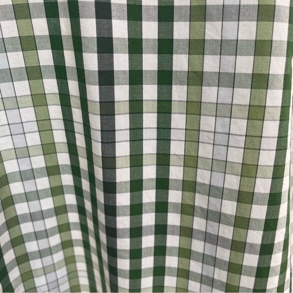 Banana Republic Mens Large 16-16 1/2” Various Greens Check Pattern Button Shirt - Picture 4 of 10